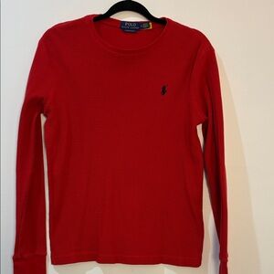 Ralph Lauren Red Long Sleeve Shirt